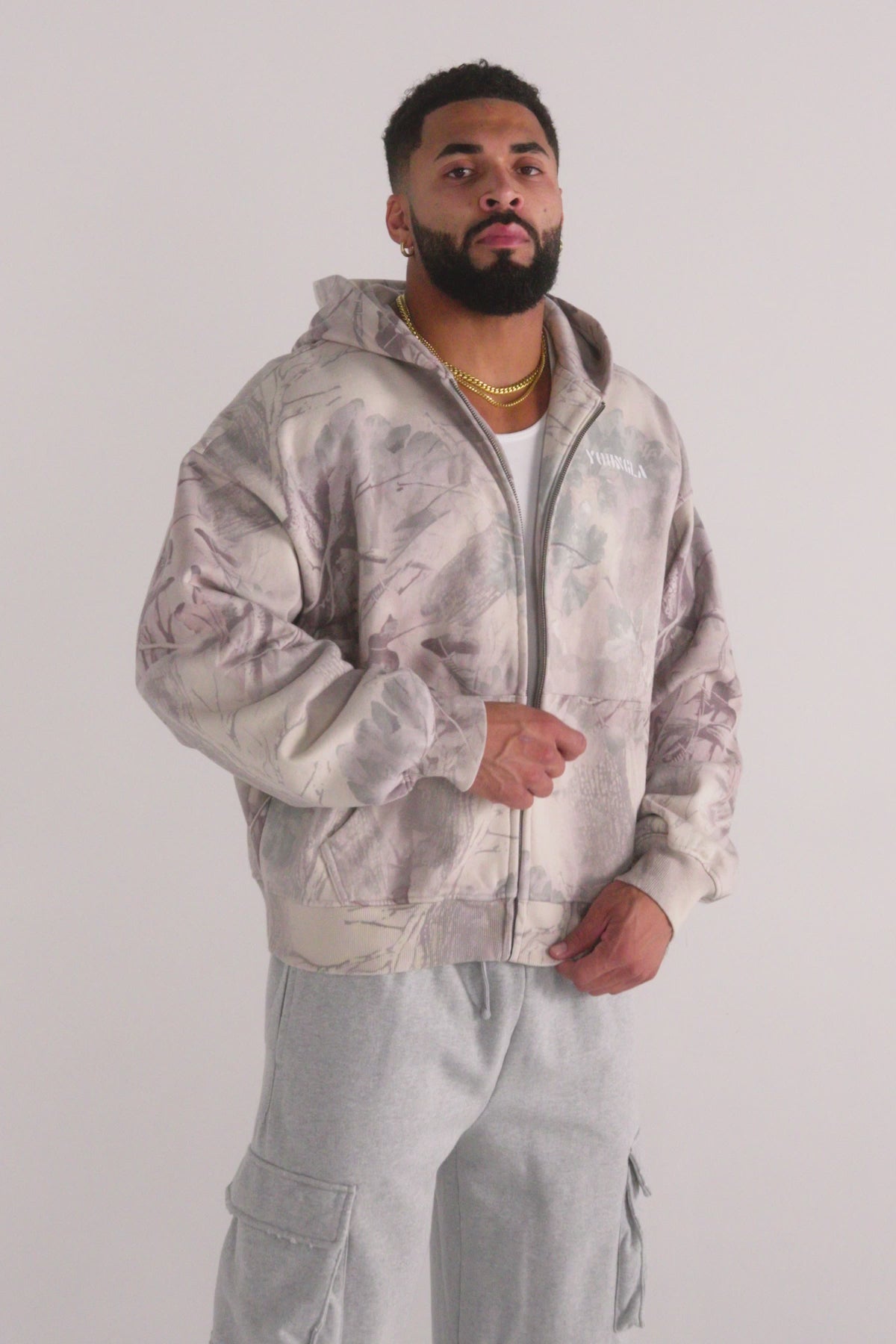 5116 - Tree Camo Collection - Zip Ups for Men's - structured hood, durable zipper, and roomy fit - Video