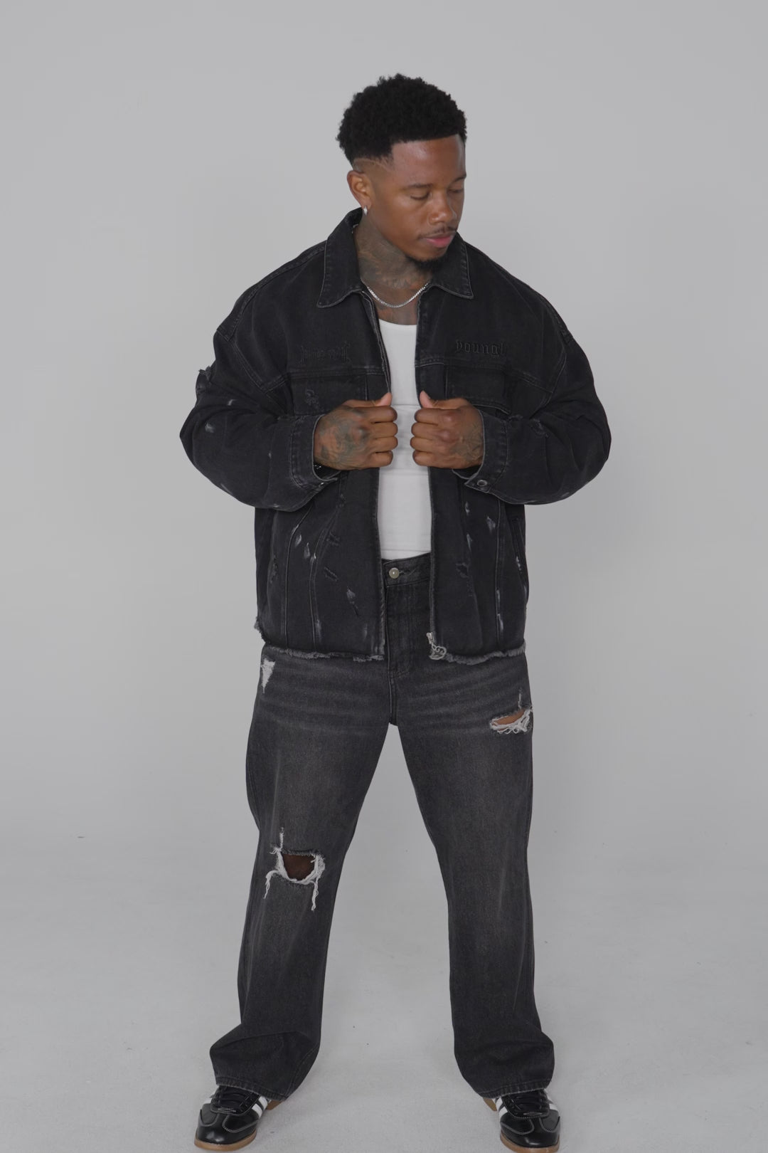 5133 - Naruto Distressed Denim Jackets