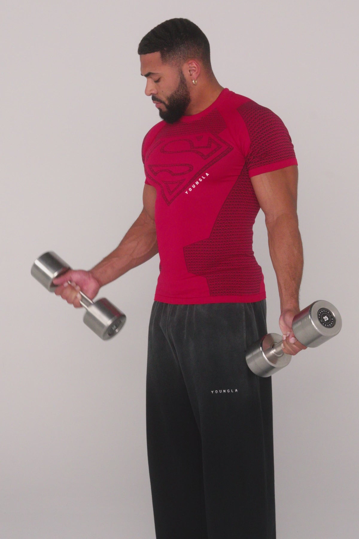 4117 - Superman Compression Tees - Sculpted fit, premium patterns, and detailed paneling, designed for performance and superhero-inspired style.