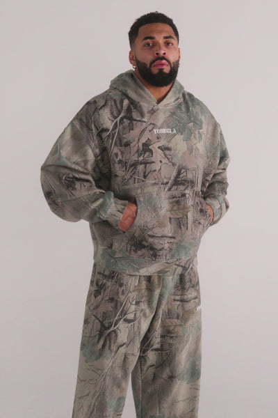 5117 - Tree Camo Collection - Pullover Hoodies for Men's - relaxed fit, plush terry construction - Video