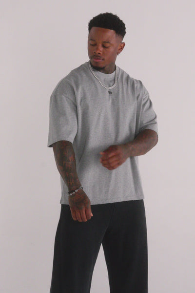 4153 - Elevated Essentials - Relaxed Tee in 100%  heavyweight  Cotton with oversized fit - Video